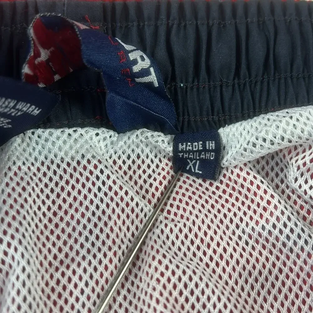 Polo‎ Sport red swordfish print swim trunks, XL